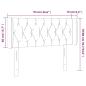 Preview: LED Kopfteil Schwarz 93x16x78/88 cm Stoff
