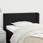 Preview: ARDEBO.de - Kopfteil mit Ohren Schwarz 93x16x78/88 cm Stoff