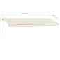 Preview: Standmarkise Manuell Einziehbar 600x350 cm Creme