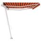 Preview: Standmarkise Manuell Einziehbar 600x350 cm Orange/Braun