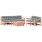 Preview: 6-tlg. Garten-Lounge-Set mit Kissen Massivholz Douglasie