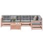 Preview: ARDEBO.de - 7-tlg. Garten-Lounge-Set mit Kissen Massivholz Douglasie