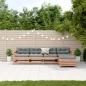 Preview: ARDEBO.de - 5-tlg. Garten-Lounge-Set mit Kissen Massivholz Douglasie