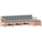 Preview: 5-tlg. Garten-Lounge-Set mit Kissen Massivholz Douglasie