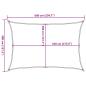 Preview: Sonnensegel 160 g/m² Rechteckig Sandfarben 4x6 m HDPE