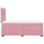 Preview: Boxspringbett mit Matratze Rosa 120x200 cm Samt