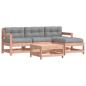 Preview: 5-tlg. Garten-Lounge-Set mit Kissen Massivholz Douglasie