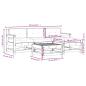 Preview: 5-tlg. Garten-Lounge-Set mit Kissen Massivholz Douglasie