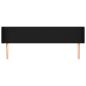 Preview: Kopfteil mit Ohren Schwarz 163x16x78/88 cm Stoff