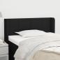 Preview: ARDEBO.de - Kopfteil mit Ohren Schwarz 93x16x78/88 cm Stoff