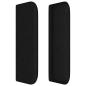 Preview: Kopfteil mit Ohren Schwarz 93x16x78/88 cm Stoff