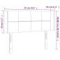 Preview: Kopfteil mit Ohren Schwarz 93x16x78/88 cm Stoff