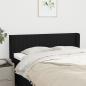 Preview: ARDEBO.de - Kopfteil mit Ohren Schwarz 147x16x78/88 cm Stoff