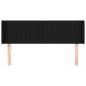 Preview: Kopfteil mit Ohren Schwarz 147x16x78/88 cm Stoff