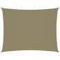 Preview: Sonnensegel Oxford-Gewebe Rechteckig 6x8 m Beige