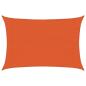 Preview: Sonnensegel 160 g/m² Rechteckig Orange 3x4,5 m HDPE