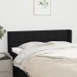 Preview: ARDEBO.de - Kopfteil mit Ohren Schwarz 147x16x78/88 cm Stoff