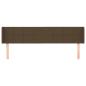 Preview: Kopfteil mit Ohren Dunkelbraun 163x16x78/88 cm Stoff