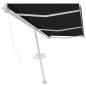 Preview: Standmarkise Manuell Einziehbar 600x350 cm Anthrazit