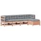 Preview: 5-tlg. Garten-Lounge-Set mit Kissen Massivholz Douglasie