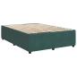 Preview: Boxspringbett mit Matratze Dunkelgrün 140x190 cm Samt