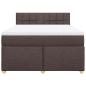 Preview: Boxspringbett mit Matratze Dunkelbraun 140x190 cm Stoff