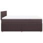 Preview: Boxspringbett mit Matratze Dunkelbraun 140x190 cm Stoff