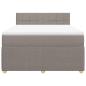 Preview: Boxspringbett mit Matratze Taupe 140x190 cm Stoff