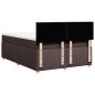 Preview: Boxspringbett mit Matratze Dunkelbraun 140x190 cm Stoff