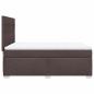 Preview: Boxspringbett mit Matratze Dunkelbraun 140x190 cm Stoff