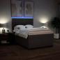 Preview: Boxspringbett mit Matratze Dunkelbraun 140x190 cm Stoff