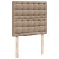 Preview: Boxspringbett mit Matratze Cappuccino-Braun 80x200cm Kunstleder