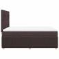Preview: Boxspringbett mit Matratze Dunkelbraun 140x190 cm Stoff