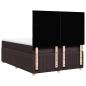 Preview: Boxspringbett mit Matratze Dunkelbraun 140x190 cm Stoff