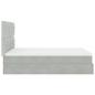 Preview: Ottoman-Bett mit Matratzen Hellgrau 140x190 cm Samt