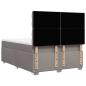 Preview: Boxspringbett mit Matratze Taupe 140x190 cm Stoff