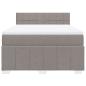 Preview: Boxspringbett mit Matratze Taupe 140x190 cm Stoff