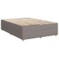 Preview: Boxspringbett mit Matratze Taupe 140x190 cm Stoff