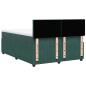 Preview: Boxspringbett mit Matratze Dunkelgrün 140x190 cm Samt