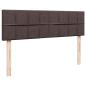 Preview: Ottoman-Bett mit Matratze Dunkelbraun 140x190 cm Stoff