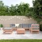 Preview: 8-tlg. Garten-Lounge-Set mit Kissen Massivholz Douglasie