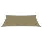 Preview: Sonnensegel Oxford-Gewebe Rechteckig 5x8 m Beige