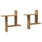 Preview: Wandregale 2 Stk. Artisan-Eiche 50x12x50 cm Holzwerkstoff