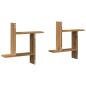 Preview: Wandregale 2 Stk. Artisan-Eiche 50x12x50 cm Holzwerkstoff