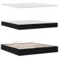 Preview: Ottoman-Bett mit Matratzen Schwarz 200x200 cm Samt
