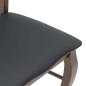 Preview: Esszimmerstühle mit Kissen 2 Stk. Braun Massivholz Gummibaum