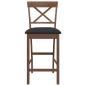 Preview: Barhocker mit Kissen 2 Stk. Braun Massivholz Gummibaum