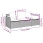 Preview: Gartensofa mit Kissen 3-Sitzer Grau Poly Rattan
