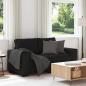 Preview: ARDEBO.de - 2-Sitzer-Sofa Schwarz 120 cm Stoff