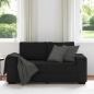 Preview: 2-Sitzer-Sofa Schwarz 120 cm Stoff